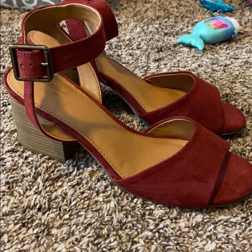 Target deep red heels
